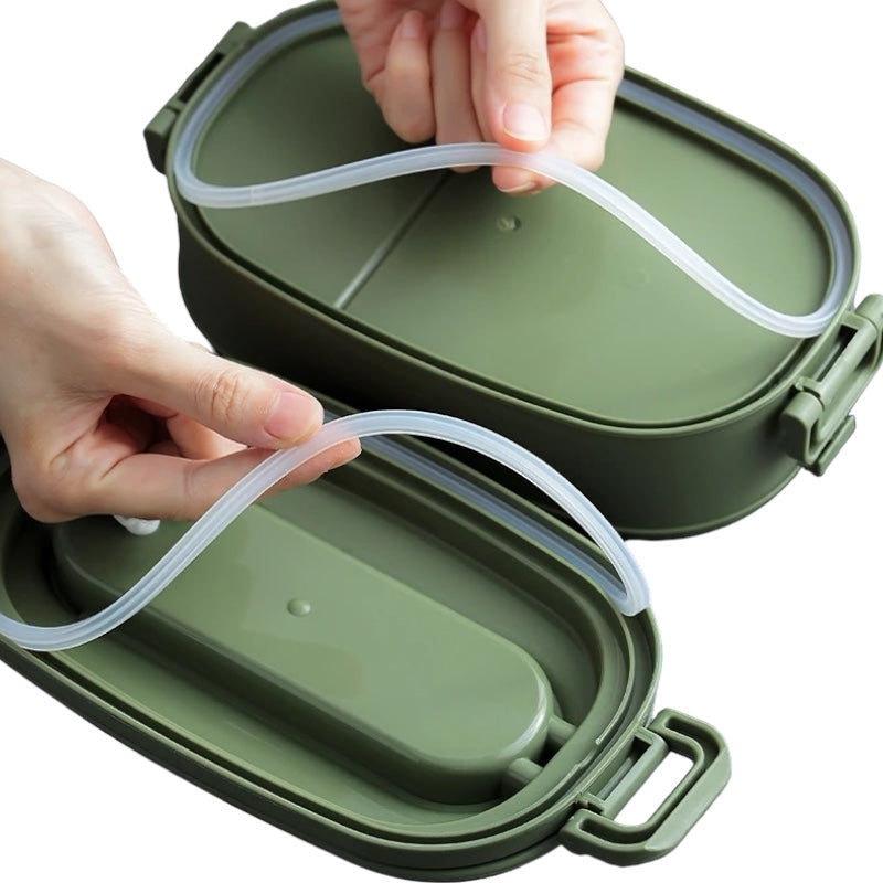 Stackable lunch box front view