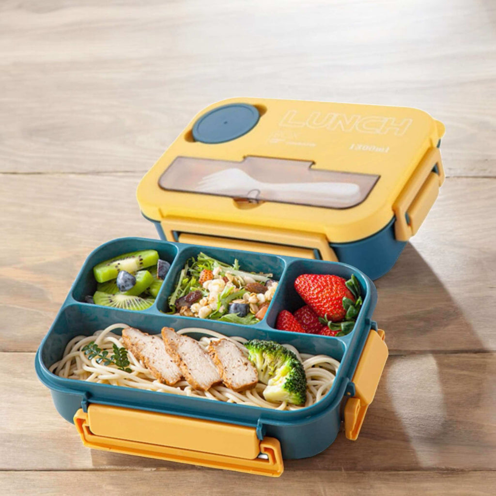 1300ml Lunch Box Green dimensions