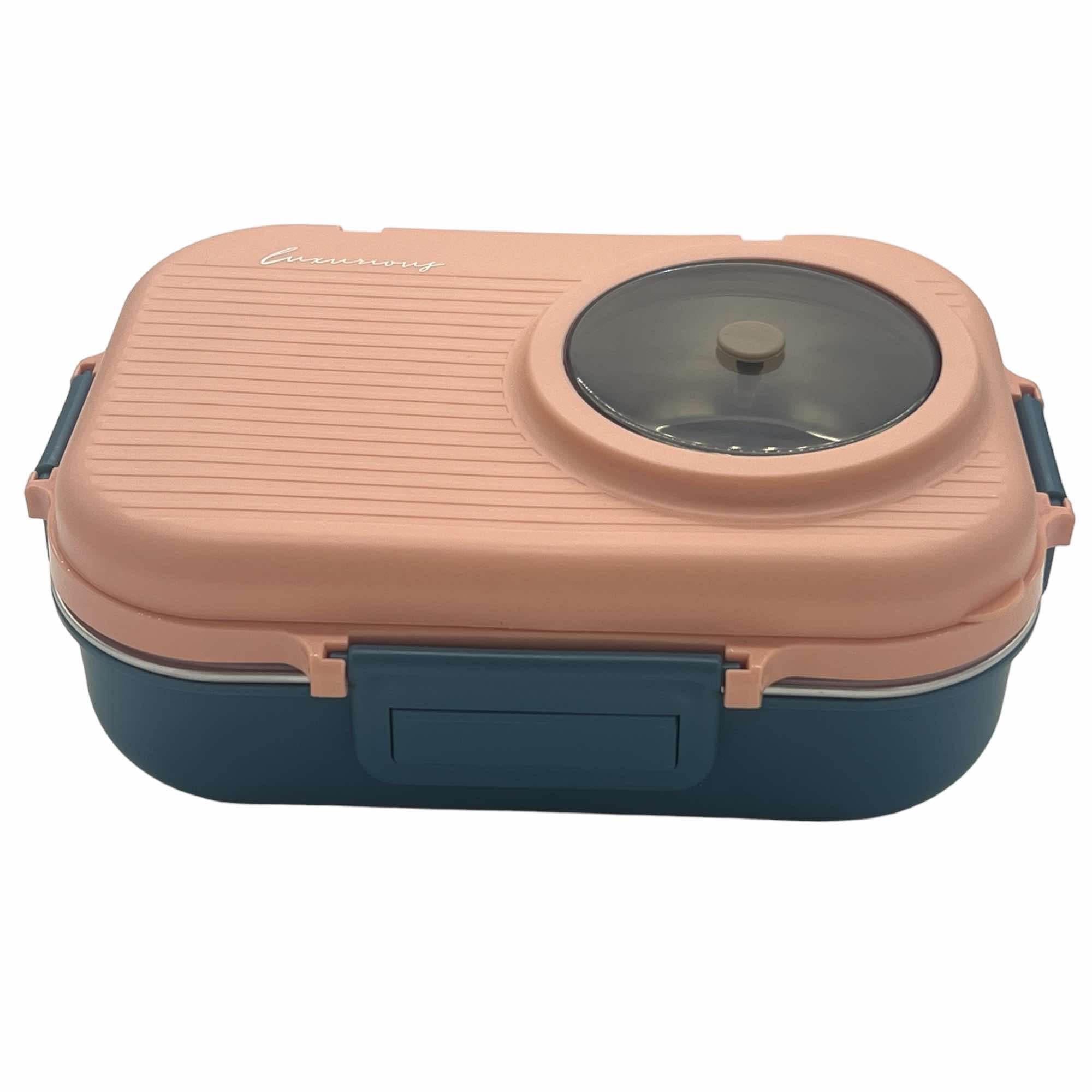 Insulated Lunch Box with Soup Bowl & Cutlery Set – 900ml Thermal Meal Container