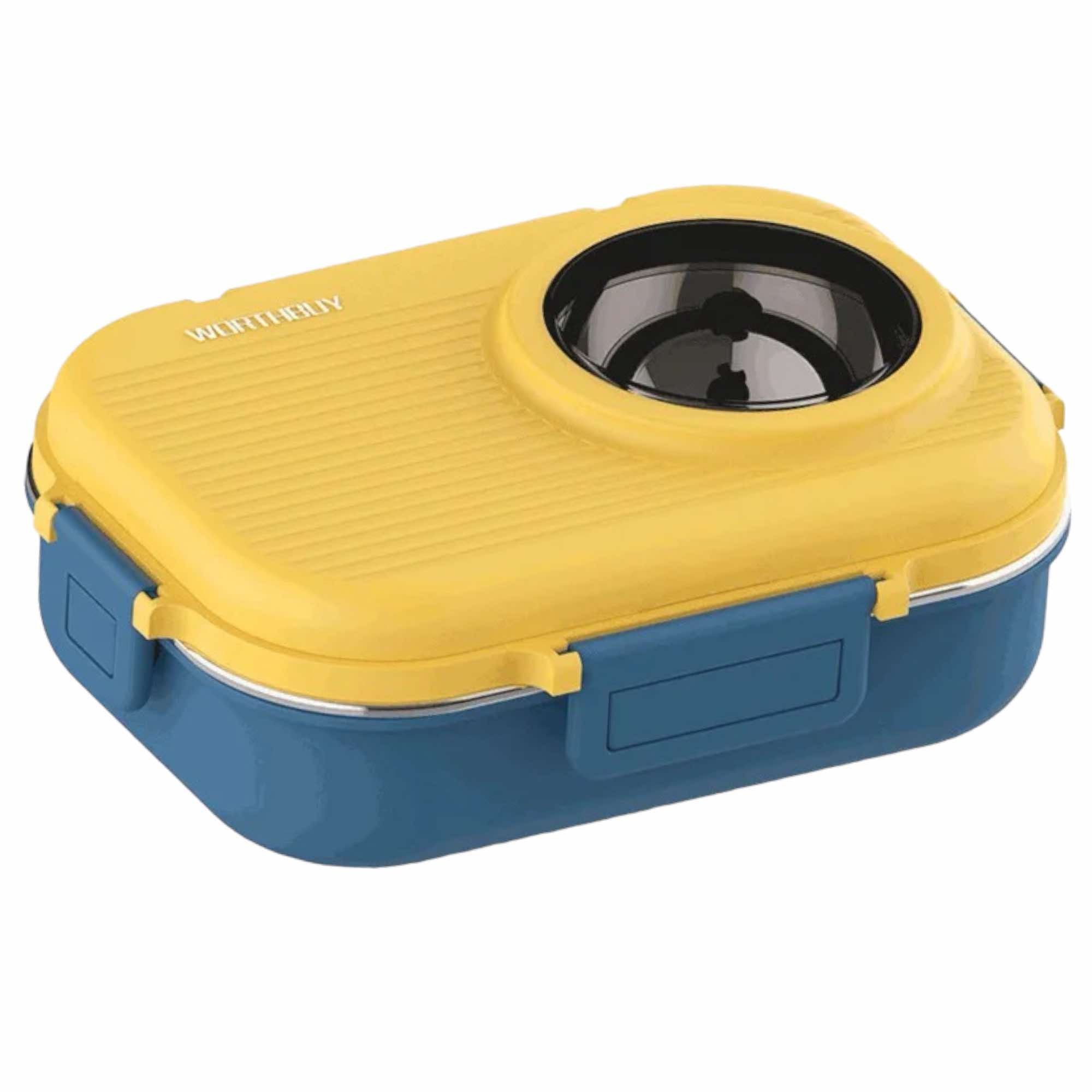 Insulated Lunch Box with Soup Bowl & Cutlery Set – 900ml Thermal Meal Container