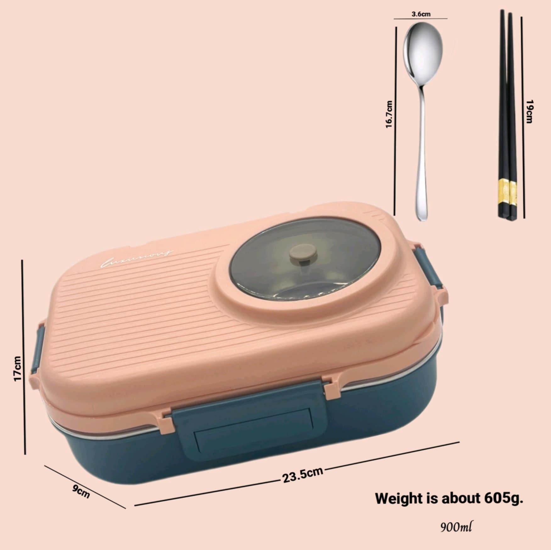 Insulated Lunch Box - Grey